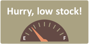Hurry, low stock!